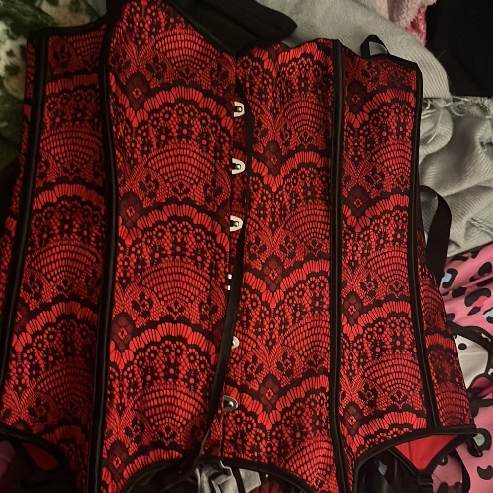 black gothic corset